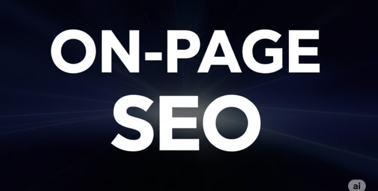 SEO specialist optimizing website content and metadata for better Google rankings on a laptop screen